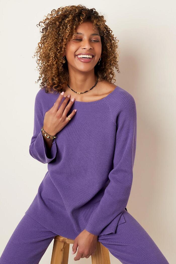 Un sweatshirt pullover Violet S Image3